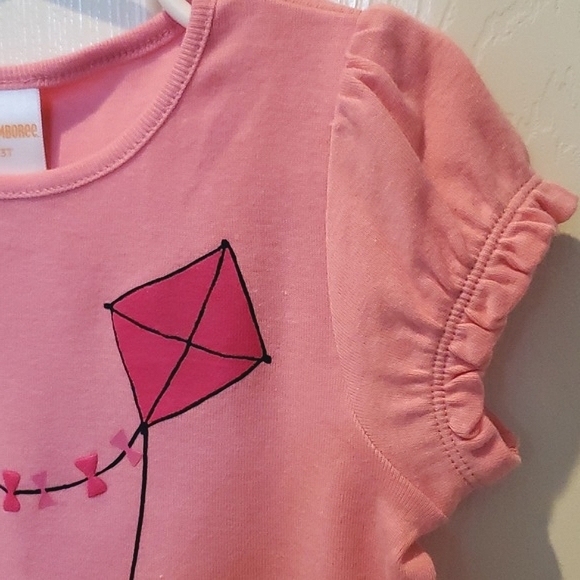NWT New Gymboree Pink Short Sleeve Graphic Top Tee Toddler Size 3T - Picture 4 of 7